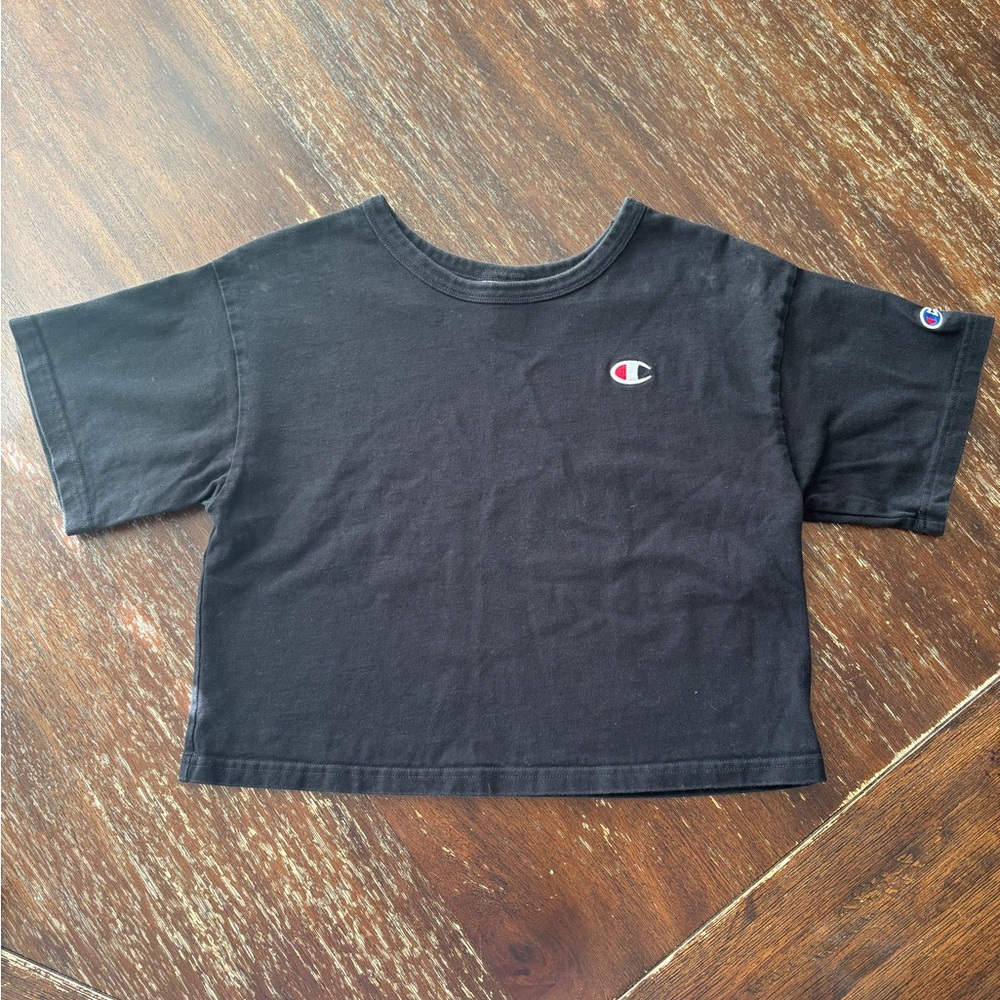 Champion Kids Black Short Sleeve Tee